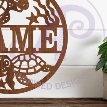 Intra απο ξύλο plywood 3mm-4mm πάχος – Πρότυπο κοπής με λέιζερ Σήμα ονόματος χελώνων Δίασταση  20x20 cm INTRAFABR-91095631 - Image 1