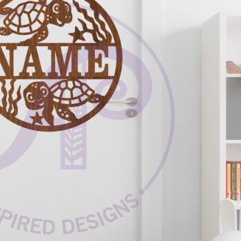 Intra απο ξύλο plywood 3mm-4mm πάχος – Πρότυπο κοπής με λέιζερ Σήμα ονόματος χελώνων Δίασταση  20x20 cm INTRAFABR-91095631 - Image 4