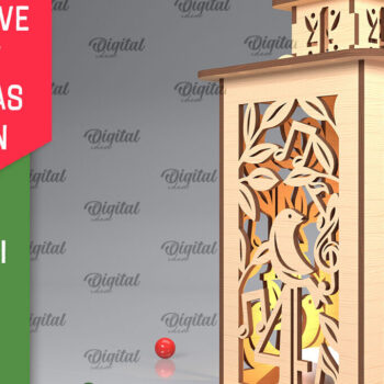 Intra απο ξύλο plywood 3mm-4mm πάχος – Πακέτο λέιζερ Twelve Days of XMas Lantern Δίασταση  20x20 cm INTRAFABR-103367123 - Image 7