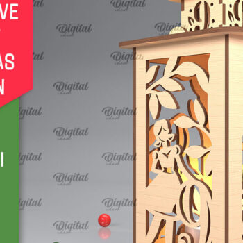 Intra απο ξύλο plywood 3mm-4mm πάχος – Πακέτο λέιζερ Twelve Days of XMas Lantern Δίασταση  20x20 cm INTRAFABR-103367123 - Image 10