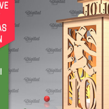 Intra απο ξύλο plywood 3mm-4mm πάχος – Πακέτο λέιζερ Twelve Days of XMas Lantern Δίασταση  20x20 cm INTRAFABR-103367123 - Image 11