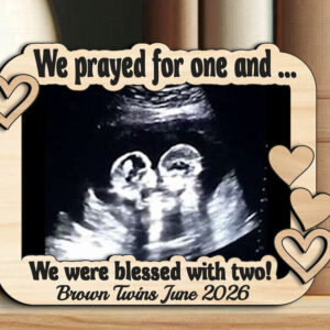 Intra απο ξύλο plywood 3mm-4mm πάχος – Ανακοίνωση Twin Babies Ultrasound Δίασταση  20x20 cm INTRAFABR-123098108