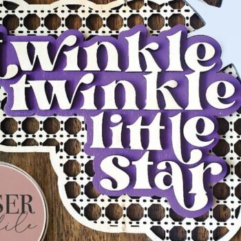 Intra απο ξύλο plywood 3mm-4mm πάχος – Twinkle Twinkle Litte Star Δίασταση  20x20 cm INTRAFABR-71541324 - Image 4