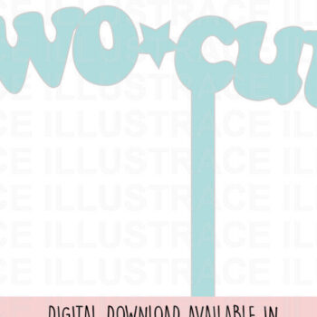 Intra απο ξύλο plywood 3mm-4mm πάχος – Two Cute Cake Topper Δίασταση  20x20 cm INTRAFABR-86769079 - Image 2