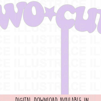 Intra απο ξύλο plywood 3mm-4mm πάχος – Two Cute Cake Topper Δίασταση  20x20 cm INTRAFABR-86769079 - Image 3