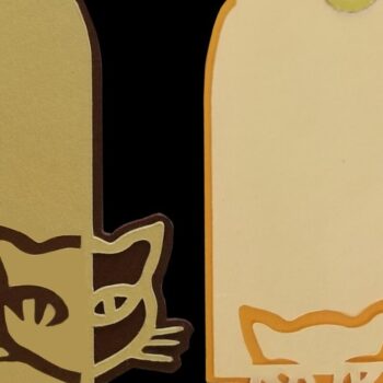 Intra απο ξύλο plywood 3mm-4mm πάχος – Δύο Ετικέτες Δώρου - Κατ Δίασταση  20x20 cm INTRAFABR-38334745 - Image 1