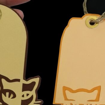 Intra απο ξύλο plywood 3mm-4mm πάχος – Δύο Ετικέτες Δώρου - Κατ Δίασταση  20x20 cm INTRAFABR-38334745 - Image 2