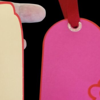 Intra απο ξύλο plywood 3mm-4mm πάχος – Δύο Ετικέτες δώρου - Λουλούδι Δίασταση  20x20 cm INTRAFABR-38408823 - Image 3