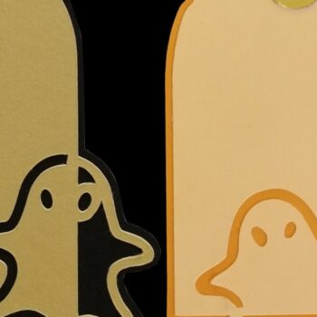 Intra απο ξύλο plywood 3mm-4mm πάχος – Δύο Ετικέτες Δώρου - Φάντασμα Δίασταση  20x20 cm INTRAFABR-38339952 - Image 1