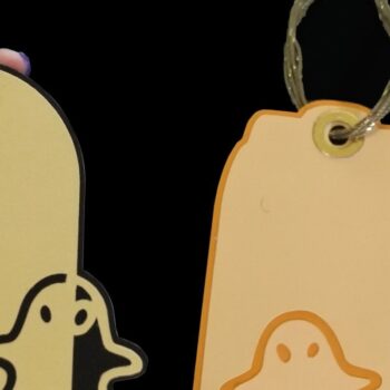 Intra απο ξύλο plywood 3mm-4mm πάχος – Δύο Ετικέτες Δώρου - Φάντασμα Δίασταση  20x20 cm INTRAFABR-38339952 - Image 2