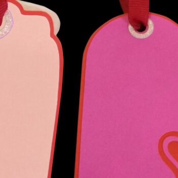 Intra απο ξύλο plywood 3mm-4mm πάχος – Δύο Ετικέτες δώρου - Καρδιά Δίασταση  20x20 cm INTRAFABR-38408233 - Image 3