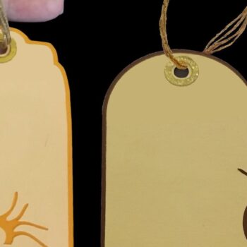 Intra απο ξύλο plywood 3mm-4mm πάχος – Δύο Ετικέτες Δώρου - Αράχνες Δίασταση  20x20 cm INTRAFABR-38286098 - Image 2