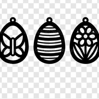 Intra απο ξύλο plywood 3mm-4mm πάχος – Πασχαλινά σκουλαρίκια με δύο στρώσεις Δίασταση  5x5 cm INTRAFABR-117146608 - Image 2