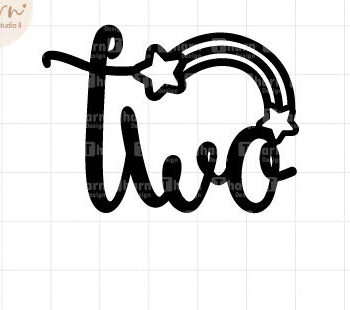 Intra απο ξύλο plywood 3mm-4mm πάχος – Δύο Rainbow Cake Topper Δίασταση  20x20 cm INTRAFABR-72742081 - Image 2