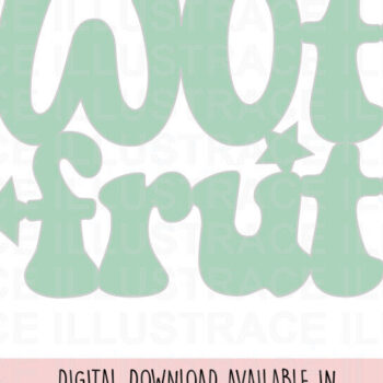 Intra απο ξύλο plywood 3mm-4mm πάχος – Twotti Frutti Cake Topper Δίασταση  20x20 cm INTRAFABR-86769430 - Image 3