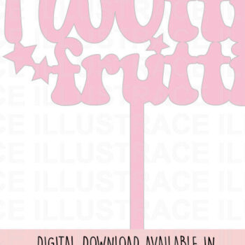 Intra απο ξύλο plywood 3mm-4mm πάχος – Twotti Fruits Δίασταση  20x20 cm INTRAFABR-86769296 - Image 1