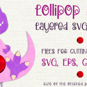 Intra απο ξύλο plywood 3mm-4mm πάχος – Πρότυπο θήκης Tyrannosaurus-Lollipop Δίασταση  20x20 cm INTRAFABR-8857763