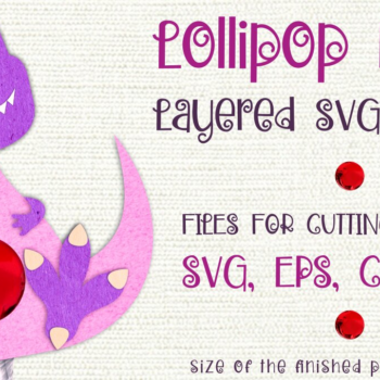 Intra απο ξύλο plywood 3mm-4mm πάχος – Πρότυπο θήκης Tyrannosaurus-Lollipop Δίασταση  20x20 cm INTRAFABR-8857763 - Image 1