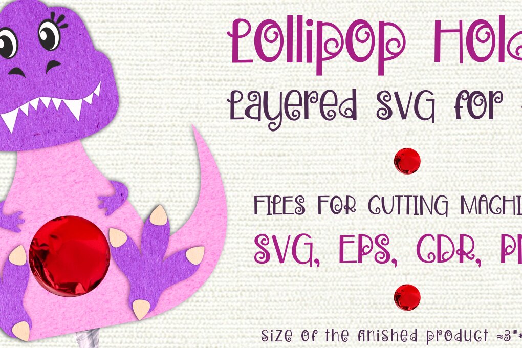 Intra απο ξύλο plywood 3mm-4mm πάχος – Πρότυπο θήκης Tyrannosaurus-Lollipop Δίασταση  20x20 cm INTRAFABR-8857763