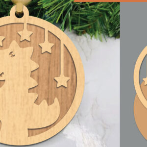 Intra απο ξύλο plywood 3mm-4mm πάχος – Στολίδι Tyrannosaurus Rex Δίασταση  20x20 cm INTRAFABR-106021377