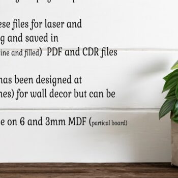 Intra απο ξύλο plywood 3mm-4mm πάχος – Πινακίδα ονόματος περίγραμμα UFO δύο επιπέδων Δίασταση  20x20 cm INTRAFABR-111174764 - Image 5