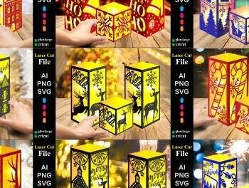 Intra απο ξύλο plywood 3mm-4mm πάχος – Απόλυτη χριστουγεννιάτικη δέσμη κοπής με λέιζερ Δίασταση  20x20 cm INTRAFABR-54220711 - Image 5