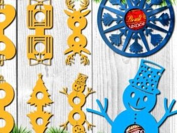 Intra απο ξύλο plywood 3mm-4mm πάχος – Απόλυτη χριστουγεννιάτικη δέσμη κοπής με λέιζερ Δίασταση  20x20 cm INTRAFABR-54220711 - Image 12