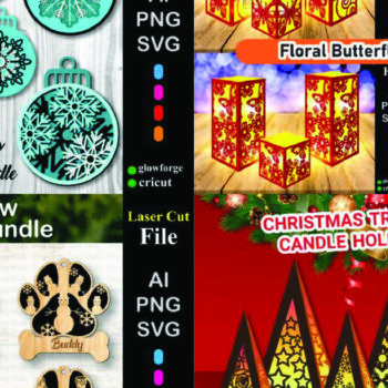 Intra απο ξύλο plywood 3mm-4mm πάχος – Απόλυτη χριστουγεννιάτικη δέσμη κοπής με λέιζερ Δίασταση  20x20 cm INTRAFABR-54220711 - Image 18