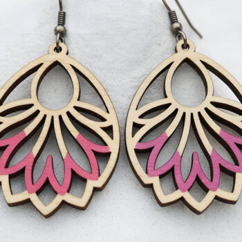 Intra απο ξύλο plywood 3mm-4mm πάχος – Πακέτο σκουλαρίκια Ultimate Cut Laser Δίασταση  5x5 cm INTRAFABR-121542593 - Image 5