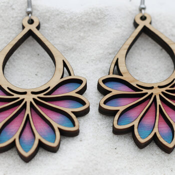 Intra απο ξύλο plywood 3mm-4mm πάχος – Πακέτο σκουλαρίκια Ultimate Cut Laser Δίασταση  5x5 cm INTRAFABR-121542593 - Image 8