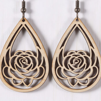 Intra απο ξύλο plywood 3mm-4mm πάχος – Πακέτο σκουλαρίκια Ultimate Cut Laser Δίασταση  5x5 cm INTRAFABR-121542593 - Image 11