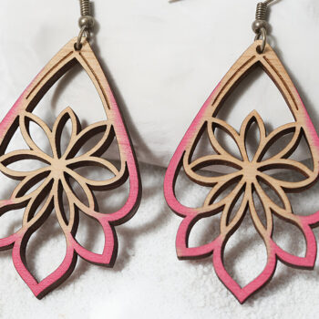 Intra απο ξύλο plywood 3mm-4mm πάχος – Πακέτο σκουλαρίκια Ultimate Cut Laser Δίασταση  5x5 cm INTRAFABR-121542593 - Image 12