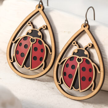 Intra απο ξύλο plywood 3mm-4mm πάχος – Πακέτο σκουλαρίκια Ultimate Cut Laser Δίασταση  5x5 cm INTRAFABR-121542593 - Image 14