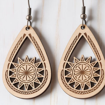 Intra απο ξύλο plywood 3mm-4mm πάχος – Πακέτο σκουλαρίκια Ultimate Cut Laser Δίασταση  5x5 cm INTRAFABR-121542593 - Image 20