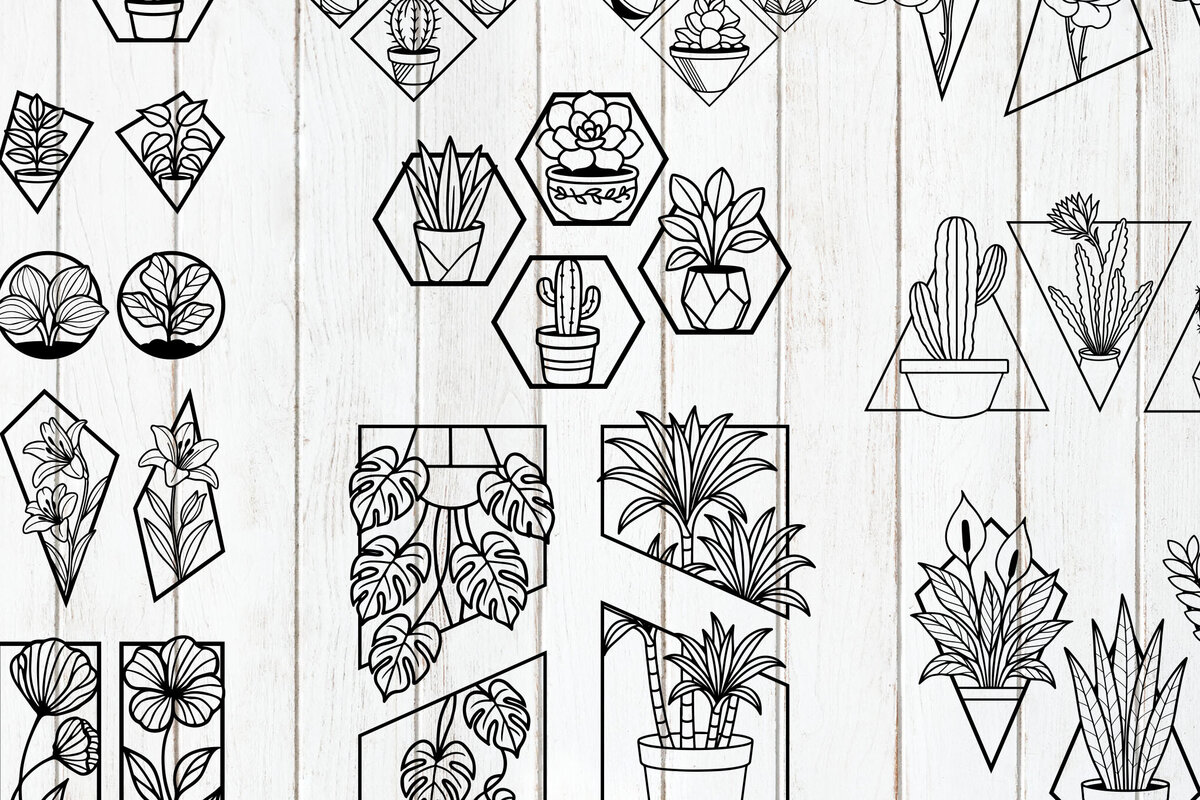 Intra απο ξύλο plywood 3mm-4mm πάχος – Ultimate Plant &amp; Floral Bundle Δίασταση  20x20 cm INTRAFABR-124578719