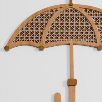 Intra απο ξύλο plywood 3mm-4mm πάχος – Umbrella Baby Rattan Lasercut Multilayer Δίασταση  20x20 cm INTRAFABR-105022803 - Image 1
