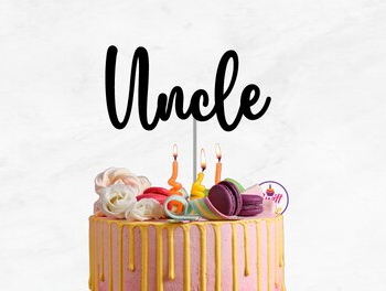 Intra απο ξύλο plywood 3mm-4mm πάχος – Uncle Cake Topper Δίασταση  20x20 cm INTRAFABR-75200404 - Image 1