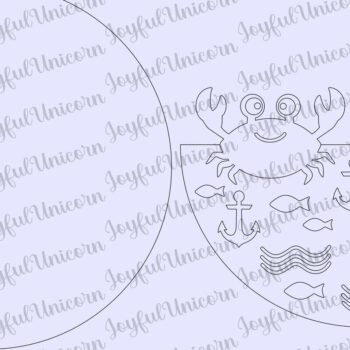 Intra απο ξύλο plywood 3mm-4mm πάχος – Κάτω από τη θάλασσα φυτώριο σημάδι Δίασταση  20x20 cm INTRAFABR-32724351 - Image 2