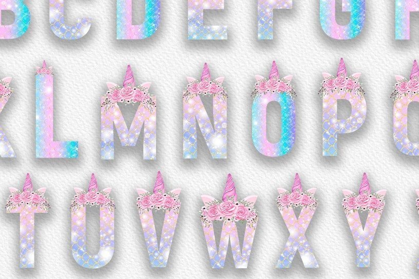 Intra απο ξύλο plywood 3mm-4mm πάχος – Μονόκερος με λέιζερ με γράμματα αλφαβήτου από το α έως το Ω Δίασταση  20x20 cm INTRAFABR-33050243