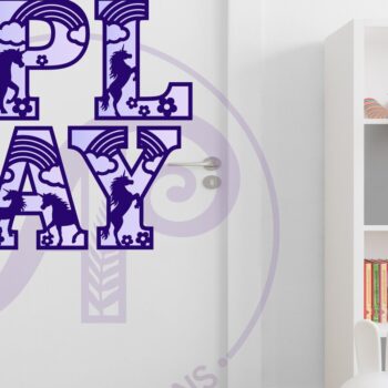 Intra απο ξύλο plywood 3mm-4mm πάχος – Σετ γραμμάτων αλφάβητου Μονόκερος. 2 Επίπεδο 49 Δίασταση  20x20 cm INTRAFABR-95643508 - Image 5