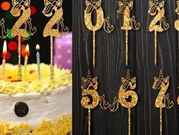 Intra απο ξύλο plywood 3mm-4mm πάχος – Μονόκερος Cake Topper Number Design Δίασταση  40x30 cm INTRAFABR-32687143 - Image 1