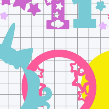 Intra απο ξύλο plywood 3mm-4mm πάχος – Unicorn Cake Topper Δίασταση  20x20 cm INTRAFABR-82091392 - Image 3