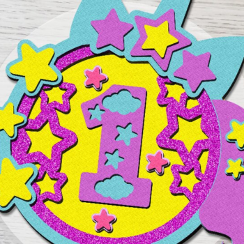 Intra απο ξύλο plywood 3mm-4mm πάχος – Unicorn Cake Topper Δίασταση  20x20 cm INTRAFABR-82091392 - Image 4