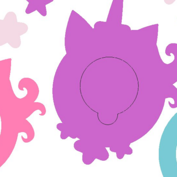 Intra απο ξύλο plywood 3mm-4mm πάχος – Καραμέλα Μονόκερος Δίασταση  20x20 cm INTRAFABR-100402383 - Image 2