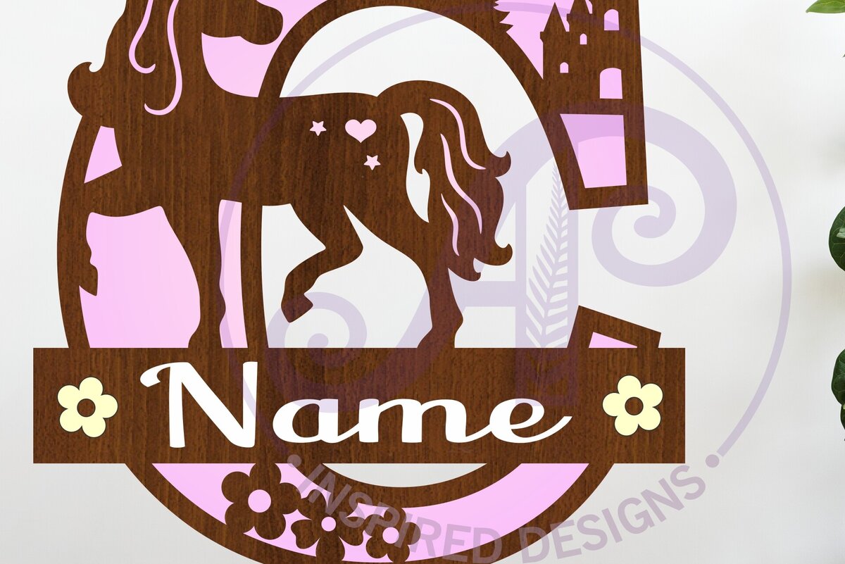 Intra απο ξύλο plywood 3mm-4mm πάχος – Μονόκερος κεφαλαίο μονόγραμμα Γράμμα Γ Δίασταση  20x20 cm INTRAFABR-118319360