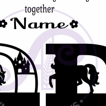 Intra απο ξύλο plywood 3mm-4mm πάχος – Μονόκερος κεφαλαίο μονόγραμμα Γράμμα Δ Δίασταση  20x20 cm INTRAFABR-118319344 - Image 3