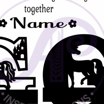 Intra απο ξύλο plywood 3mm-4mm πάχος – Μονόκερος κεφαλαίο μονόγραμμα Γράμμα G Δίασταση  20x20 cm INTRAFABR-118319299 - Image 3