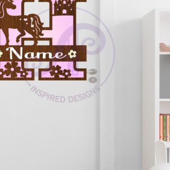 Intra απο ξύλο plywood 3mm-4mm πάχος – Μονόκερος κεφαλαίο γράμμα H Δίασταση  20x20 cm INTRAFABR-118319290 - Image 2