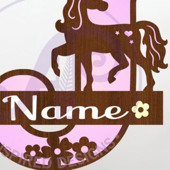 Intra απο ξύλο plywood 3mm-4mm πάχος – Unicorn Capital Monogram Letter J Δίασταση  20x20 cm INTRAFABR-118319268 - Image 1