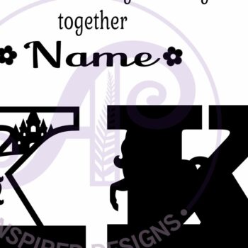 Intra απο ξύλο plywood 3mm-4mm πάχος – Μονόκερος κεφαλαίο μονόγραμμα Επιστολή Κ Δίασταση  20x20 cm INTRAFABR-118319248 - Image 3